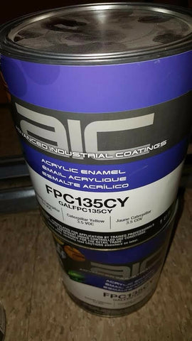 AIC ACRYLIC ENAMEL 3.5 VOC CATERPILLAR YELLOW FPC135CY 1 GALLON-Mega Mart Warehouse-Ultimate Unclaimed Freight Buyer and Seller Specialists