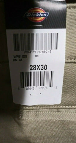 (2) NEW Mens Dickies Desert Sand Skinny Fit Twill Work Pants 28x30 NWT-Mega Mart Warehouse-Ultimate Unclaimed Freight Buyer and Seller Specialists