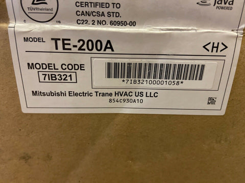 Mitsubishi Electric Trane TE-200A Centralized HVAC Controller NEW IN THE BOX-Mega Mart Warehouse