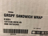 SYSCO 12 x 12 SANDWICH WRAP 2000CT WHITE 6785786 GRSPF-Mega Mart Warehouse-Ultimate Unclaimed Freight Buyer and Seller Specialists