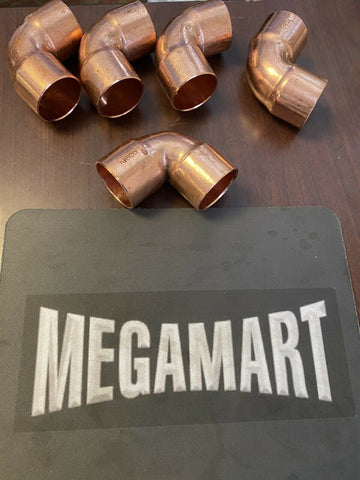 90° Elbow, Wrot Copper PRESSURE FITTINGS , 1-1/4 in ,1 3/8 5P055 (5 PER LOT )