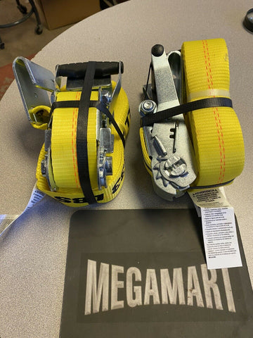 NEW  04623    27 FT Heavy Duty 2" Ratchet Tie Down Strap 10000 Lbs  (2 PER LOT)