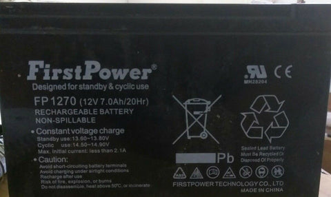 NEW FIRST POWER BT126 RECHARGEABLE SEALED LEAD BATTERY-Mega Mart Warehouse-Ultimate Unclaimed Freight Buyer and Seller Specialists