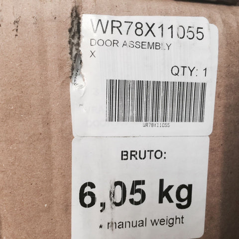 GENUINE G.E. Factory Part # WR78X11055-Door Assembly FAST SHIPPING-Mega Mart Warehouse-Ultimate Unclaimed Freight Buyer and Seller Specialists