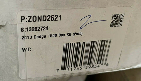 NEW Zone Offroad for 2013 Dodge 1500 Box Kit (2 of 5) - zorZOND2621