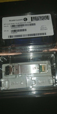 Alcatel Lucent 3HE00062CB SFP-GIGE RJ45 R6/6 Base-T -40/85C Transceiver Module-Mega Mart Warehouse-Ultimate Unclaimed Freight Buyer and Seller Specialists