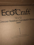 Eco Craft Grease Resistant Sandwich Wrap 300897 12x12 5000 Per Case
