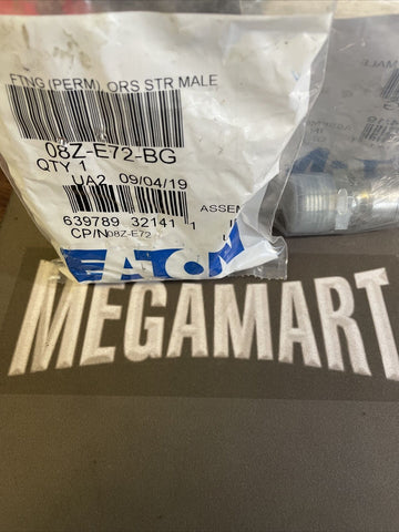 (2) BRAND NEW 08Z-E72-BG - Eaton Weatherhead Z Series Crimp Hose Fittings