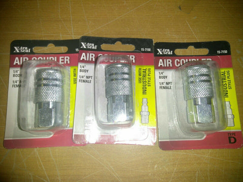 (3) NEW XTRA SEAL 31 INC.Air Tool Coupler 15-7150-Mega Mart Warehouse-Ultimate Unclaimed Freight Buyer and Seller Specialists