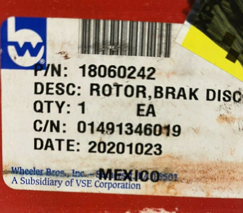BREMBO Disc Brake Rotor and Hub Assembly, Front Advanced Tech Fits 87-95 LLV-Mega Mart Warehouse