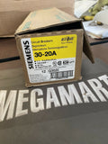 BRAND NEW Siemens Power Components ITEQ3020 30/20A Duplex Circuit Breaker, Black