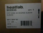 NEW Heat Fab SC03E45 Saf-T Vent SC 3"/5" Diameter - 45-Mega Mart Warehouse-Ultimate Unclaimed Freight Buyer and Seller Specialists