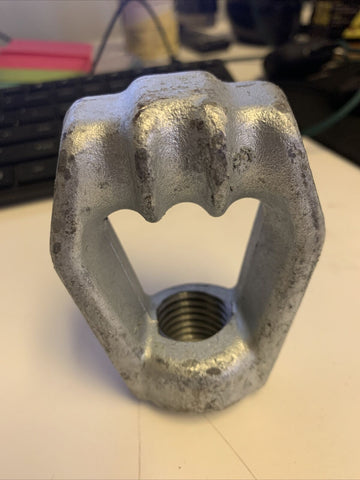 NEW Hubbell Chance 12585 PISA Nut 1" thread Tripleye Anchor Rod Eyenut