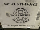 BRAND NEW NT1-18-56CB Worldwide Electric Corporation AC Motors, NT Series