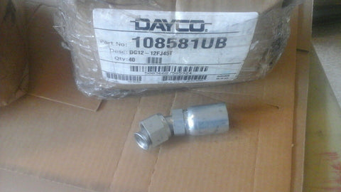 Dayco 108581 Coupling DC12-12FJ45T 3 PCS-Mega Mart Warehouse-Ultimate Unclaimed Freight Buyer and Seller Specialists