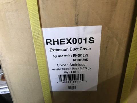 NEW Zephyr Duct Cover Stainless Steel Range Hood Accessories FOR RH0013XS AND-Mega Mart Warehouse-Ultimate Unclaimed Freight Buyer and Seller Specialists