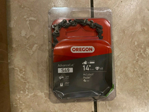 NEW Oregon S49 AdvanceCut 14" Chain, 91PX, 49 Drive Links, 3/8" Low Profile-Mega Mart Warehouse-Ultimate Unclaimed Freight Buyer and Seller Specialists