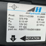 ASA Hydraulik Fan Cooled Hydraulic Fluid Heat Exchanger WO-1142269, 12V, 375 PSI
