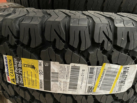 (1) New BF Goodrich All Terrain T/A KO2 37X12.50R17/8 124R Tire *FREE SHIPPING*