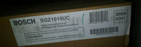 (3) NEW Bosch Dishwasher Drainage Hose Extension SGZ1010UC-Mega Mart Warehouse