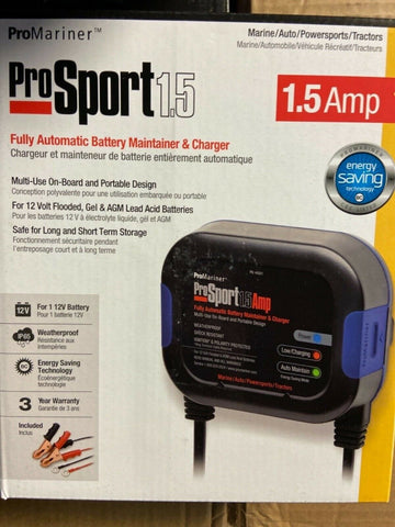 New ProMariner ProSport 1.5A Multi-Use Maintainer - 120V - 1-Bank-Mega Mart Warehouse-Ultimate Unclaimed Freight Buyer and Seller Specialists