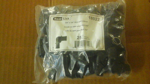 3/4" x 3/4" PEX Insert Elbow - HPP 25 PCS-Mega Mart Warehouse-Ultimate Unclaimed Freight Buyer and Seller Specialists