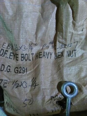 10 -D.F. EYE BOLT HEAVY HEX NUTS P002- 55127 1/2 3-1/4-Mega Mart Warehouse-Ultimate Unclaimed Freight Buyer and Seller Specialists