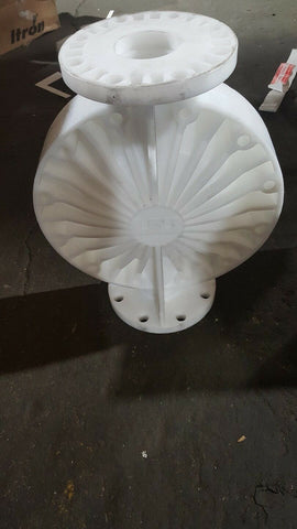 INDUSTRIAL PLASTIC PUMP COVER / HOUSING 2-3/4" I.D., LARGE HOLE 12-1/2" I.D.-Mega Mart Warehouse-Ultimate Unclaimed Freight Buyer and Seller Specialists