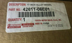 NEW OEM GENUINE TOYOTA Wheel, Alloy - Toyota 42611-06E01-Mega Mart Warehouse-Ultimate Unclaimed Freight Buyer and Seller Specialists