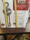 BRAND NEW Jet S90-100-10 Hand Chain Hoist With 10Ft Lift, 1-Ton