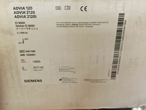 SIEMENS HEALTHCARE DIAGNOSTICS ADVIA EZ WASH 4X, 2 X 1620ML-Mega Mart Warehouse-Ultimate Unclaimed Freight Buyer and Seller Specialists