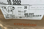 CANPLAS 103202BC P-Trap, 2 in, Hub, ABS, Black (1 BOX OF 20)