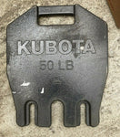 NEW KUBOTA 50 LB COUNTERWEIGHT 70090-40007-Mega Mart Warehouse