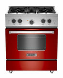 NEW BIG CHILL 30" 4 BURNER PROFESSIONAL GAS RANGE, CHERRY RED, LIQUID PROPANE-Mega Mart Warehouse-Ultimate Unclaimed Freight Buyer and Seller Specialists
