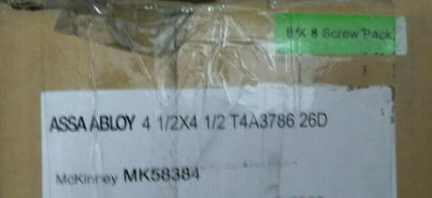 Mckinney Assa Abloy 3 Hinges 4 1/2 X 4 1/2 T4A3786 26D 5 Knuckle Ball Bearing-Mega Mart Warehouse-Ultimate Unclaimed Freight Buyer and Seller Specialists