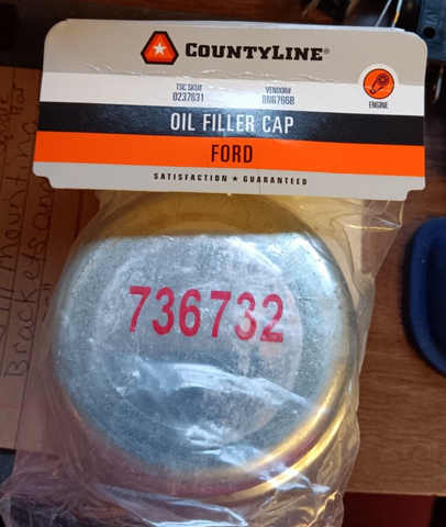 NEW COUNTY LINE 736732 FORD OIL FILLER CAP (FREE SHIPPING)