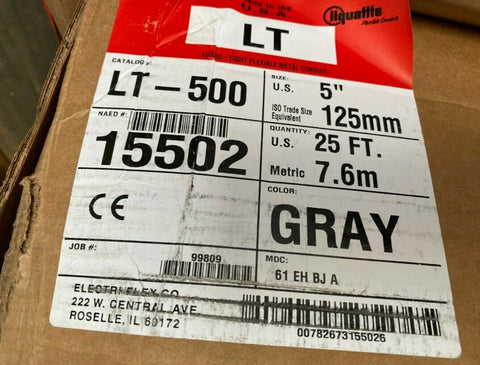 NEW Liquatite 15502 LT 500 GRAY 5IN. 25FT.-Mega Mart Warehouse-Ultimate Unclaimed Freight Buyer and Seller Specialists