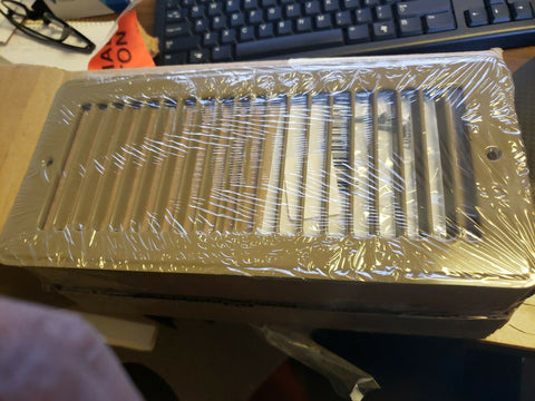 (5/CASE) Hart & Cooley - 011307 #420 10" x 4" Steel Toe Kick Vent - Golden Sand-Mega Mart Warehouse-Ultimate Unclaimed Freight Buyer and Seller Specialists