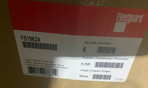 NEW (CASE OF 6) FS19624 FLEETGUARD FUEL FILTER PF7748-Mega Mart Warehouse-Ultimate Unclaimed Freight Buyer and Seller Specialists