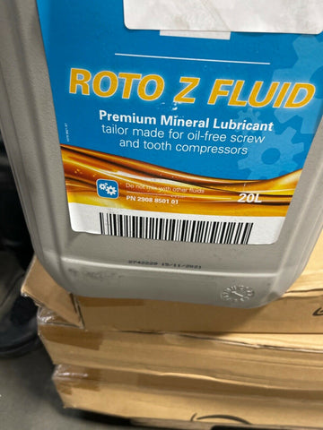 1 New Genuine Atlas Copco Roto Z Synthetic Compressor Fluid Oil 20L 5 Gallon