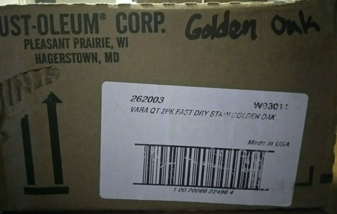 NEW Rust-Oleum QT Golden Oak Stain, Pack of 2, PartNo 262003-Mega Mart Warehouse-Ultimate Unclaimed Freight Buyer and Seller Specialists