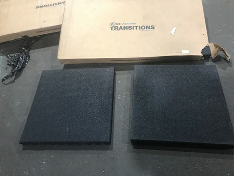EZ‑Access Rubber Threshold Ramp (TWO -24 X 24 ) RISERS ONLY 13958-Mega Mart Warehouse-Ultimate Unclaimed Freight Buyer and Seller Specialists