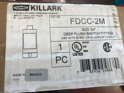 HUBBELL KILLARK FDCC-2M Cast Devise Box G3159628-Mega Mart Warehouse-Ultimate Unclaimed Freight Buyer and Seller Specialists