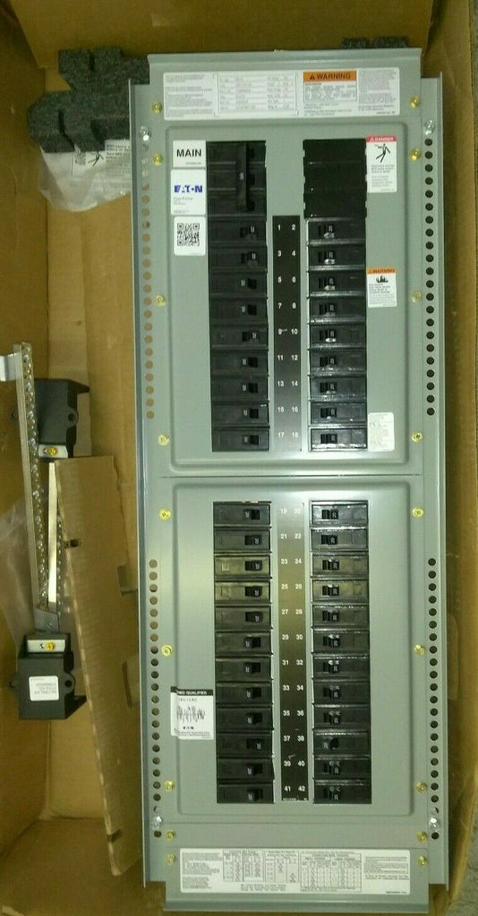 Mega Ricton Panelboard 4 BOXES NEW EATON PANELBOARD INTERIOR WITH BREAKER 42-51 CIRCUIT PO...