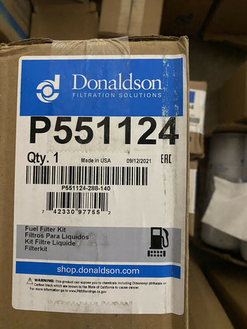 BRAND NEW GENUINE P551124 Donaldson Fuel Filter Kit