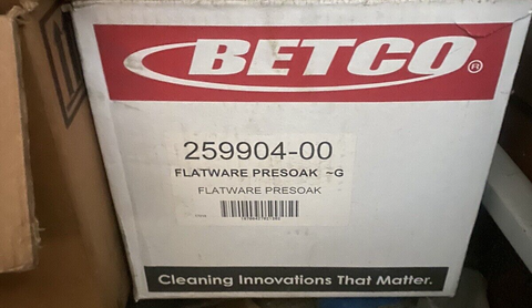 BRAND NEW BETCO FLATWARE PRESOAK 4 GALLONS PER CASE