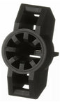 cable tie mount in black is installed onto a 0.44in stud nylon 6.6 - 25EA