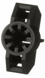 cable tie mount in black is installed onto a 0.44in stud nylon 6.6 - 25EA