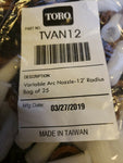 (25) TORO TVAN12 VARIABLE ARC NOZZLE - 12" RADIUS-Mega Mart Warehouse-Ultimate Unclaimed Freight Buyer and Seller Specialists