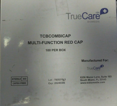 (20 BOXES)TrueCare Signature Dual-Function Syringe Locking Cap 100 PER BOX-Mega Mart Warehouse-Ultimate Unclaimed Freight Buyer and Seller Specialists